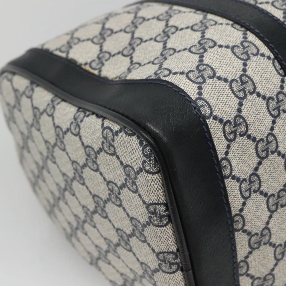 GUCCI GG Supreme Hand Bag PVC Navy Gold 02 468 39 Auth 131012 - Picture 16 of 16